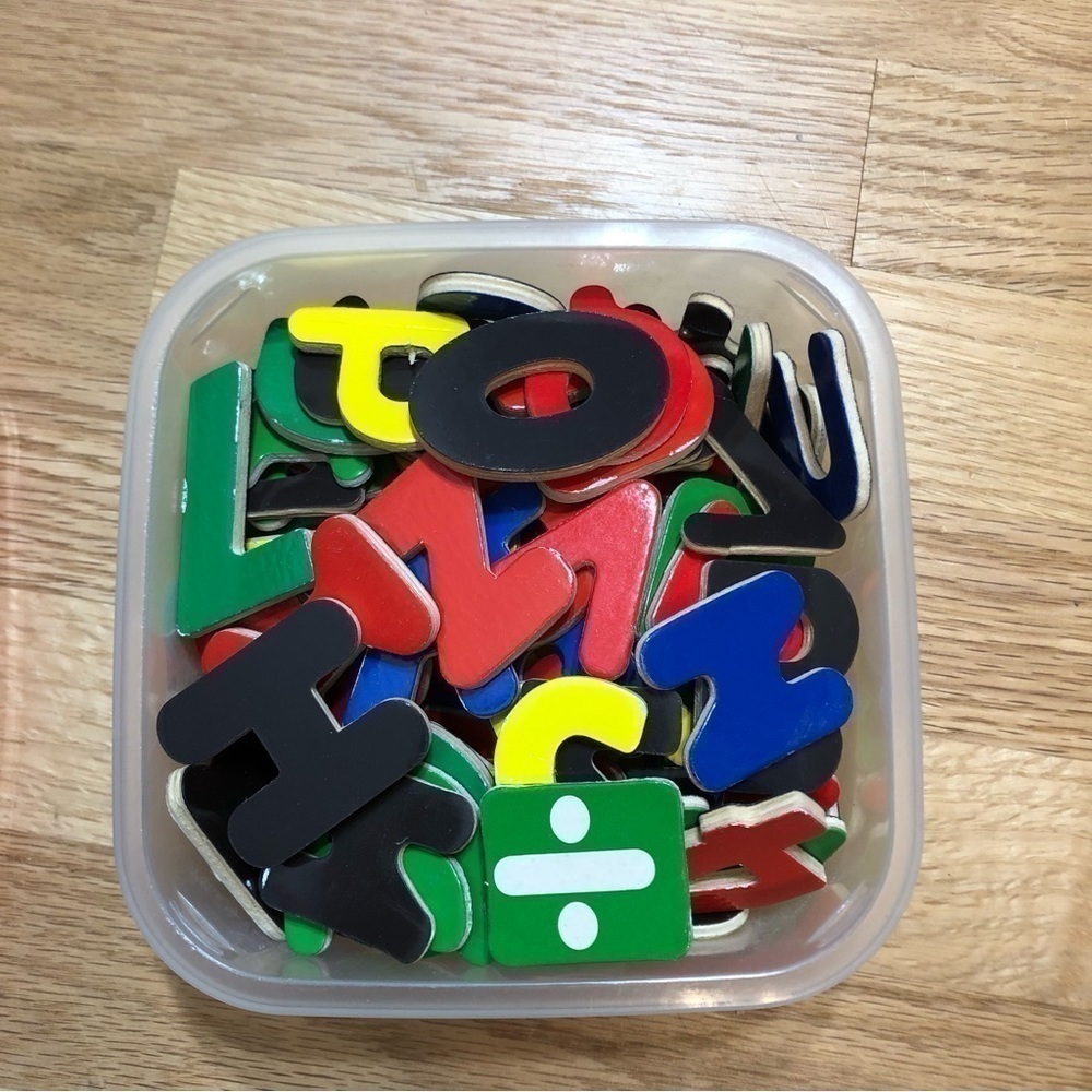 Magnetic Letters Numbers Math Addition Pieces Learning Toy Magnet Spelling